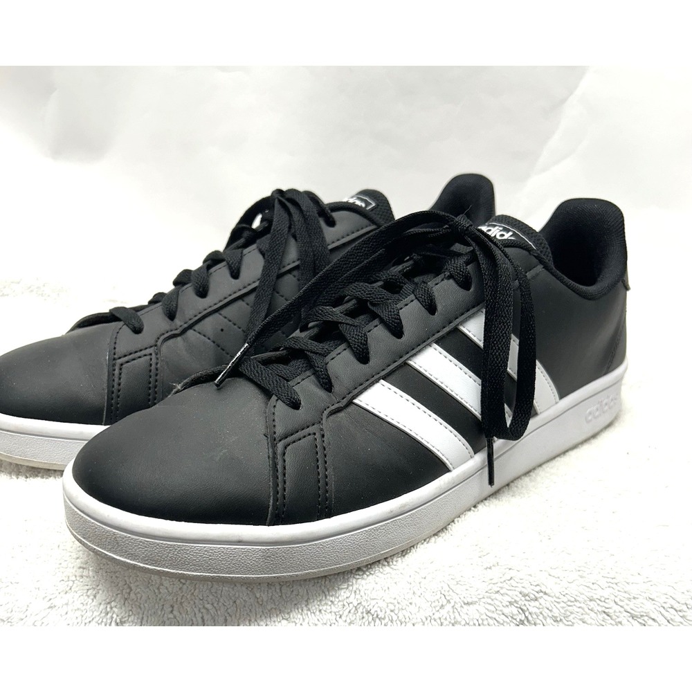 Adidas Grand Court Base Black Size 11.5 Casual Sneaker Soccer Shoes